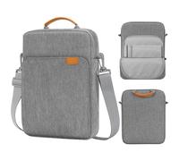 MoKo Custodia per PC Portatili da 13,3-14", per MacBook Air 13 M3 M2 2024-2018, MacBook PRO 14 M3 M2 2024-2021, Tab S8 Ultra 14,6", Borsa Morbida per Laptop con Maniglie e Tracolla, Grigio Scuro