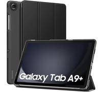 MoKo Custodia per Galaxy Tab A9+/A9 Plus 11 Pollici 2023, Cover Protettiva Sottile con Supporto e Retro Rigido Traslucido in PC per Tab A9 Plus SM-X210/X216/X218, Auto Sveglia/Sonno, Nero
