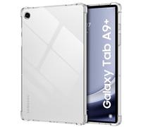 MoKo Custodia per Samsung Galaxy Tab A9+/A9 Plus 11 Pollici 2023 (SM-X210/X216/X218), Custodia Protettiva con Retro Traslucido Morbido in TPU e Angoli Rinforzati, Transparente