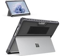 MoKo Custodia per Surface Pro 11 /Surface Pro 10 /Surface Pro 9 13", Cover Protettiva con Cinghia Elastica in Tessuto da Mano Compatibile con Tastiera Type Cover per Surface Pro 11/10, Scuro