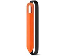 MoKo Custodia Porta Matite Adatta per Apple Pencil (PRO e USB-C e 1a e 2a Gen), Tasca Elastica Staccabile per Penna Stylus con Elastico Attaccato alla Custodia dell'iPad, Arancione