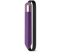 MoKo Custodia Porta Matite Adatta per Apple Pencil (PRO e USB-C e 1a e 2a Gen), Tasca Elastica Staccabile per Penna Stylus con Elastico Attaccato alla Custodia dell'iPad, Viola Scuro