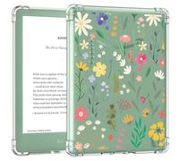 MoKo Custodia Protettiva Compatibile con 6" ALL-New Kindle (11th Generation-2024/2022 Release), Custodia di Guscio Posteriore Morbido Trasparente in TPU, Cover Protettiva per Tablet, Fiori