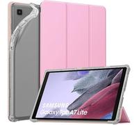 MoKo Custodia Protettiva Compatibile con Galaxy Tab A7 Lite 8.7 2021, Cover in TPU e Pelle PU con Chiusura Magnetica, Sostegno, Auto Riattivazione/Standby, Fiore Rosa