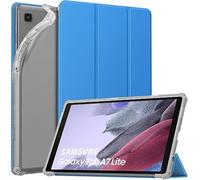 MoKo Custodia Protettiva Compatibile con Galaxy Tab A7 Lite 8.7 2021, Cover in TPU e Pelle PU con Chiusura Magnetica, Sostegno, Auto Riattivazione/Standby, Onda Blu