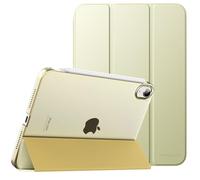 MoKo Custodia Protettiva Compatibile con Nuovo iPad Mini 6a Gen. 8,3 Pollici 2021, Case Leggero e Sottile, Semi-Trasparente, Auto Sveglia/Sonno, Oro Champagne
