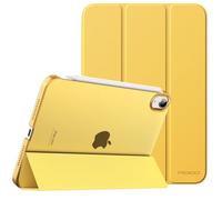MoKo Custodia Protettiva Compatibile con Nuovo iPad Mini 6a Gen. 8,3 Pollici 2021, Case Leggero e Sottile, Semi-Trasparente, Auto Sveglia/Sonno, Giallo Nebbia