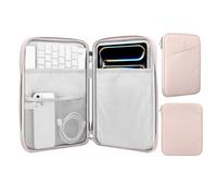 MoKo Custodia Protettiva da 12,9" per 13 Zoll iPad PRO M4 2024 OLED, 13 Zoll iPad Air M2 2024, iPad PRO 12,9 M2 2022-2015, Galaxy Tab S9+/S8+ 12,4", Rosa