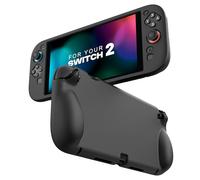 MoKo Custodia Protettiva in Silicone per Nintendo Switch 2 2025, Design di Copertura con Impugnatura Ergonomica, Assorbimento degli Impatti e Resistente ai Graffi Compatibile con Switch 2, Nero