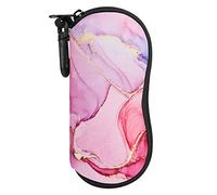 MoKo Custodia Protettiva Occhiali, Custodia Occhiali da Sole in Neoprene con Chiusura a Cerniera Protezione Graffi Urti Accessori Occhiali Custodia per Occhiali da Sole Lettura Universali, Rosa