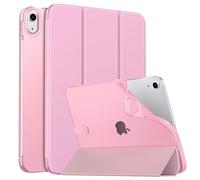 MoKo Custodia Protettiva per iPad (A16) 11a Gen 11" 2025/10a Gen 10,9 Pollici 2022, iPad Cover in TPU e Pelle PU con Chiusura Magnetica, Sostegno, Auto Riattivazione/Standby, Fiore Rosa