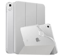 MoKo Custodia Protettiva per iPad (A16) 11a Generazione 11 Pollici 2025/10a Gen 10,9" 2022,iPad Cover in TPU e Pelle PU con Chiusura Magnetica, Sostegno,Auto Riattivazione/Standby, Grigio Argento