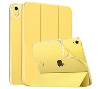MoKo Custodia Protettiva per iPad (A16) 11a Generazione 11 Pollici 2025/10a Gen 10,9" 2022,iPad Cover in TPU e Pelle PU con Chiusura Magnetica, Sostegno,Auto Riattivazione/Standby, Giallo Chiaro