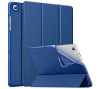 MoKo Custodia Protettiva per Samsung Galaxy Tab A11+ 11'' 2025 SM-X230/SM-X235/SM-X236, Cover in TPU e Pelle PU, Chiusura Magnetica, Sostegno, Auto Riattivazione/Standby, Blu Marino