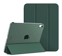 MoKo Cover per Nuovo iPad 9a Gen. 2021 / 8a Gen. 2020 / 7a Gen. 2019, iPad 10.2 Case Ultra Sottile Leggero in Tri-fold Auto Sveglia/Sonno con Retro Semi-trasparente RigidoVerde notte