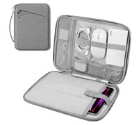 MoKo Custodia Morbida per Tablet da 12.9 Pollice, Custodia Protettiva Compatibile con iPad Pro 12.9 2024/2022/2021/2020/2018, iPad Air 12.9 2024, Resistente agli Spruzzi e agli Urti, Grigio Chiaro