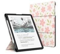 MoKo Custodia Supporto per 11" Kindle Scribe 3rd& Colorsoft,Fiori Foglie