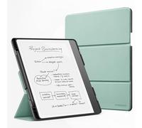MoKo Custodia Supporto per Kindle Scribe (Modello 2024/2022) - Custodia in Pelle Premium con Supporto Triplice per Penna, Auto Sonno/Sveglia per il Modello 2024 da 10,2 Pollici, Verde Agave