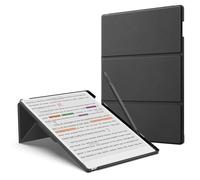 MoKo Custodia Supporto per Remarkable Paper Pro 2024 11,8" - Custodia in Pelle Premium con Supporto Triplice per Penna, Auto Sonno/Sveglia per Remarkable Paper Pro 2024 11,8", Nero