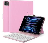MoKo Custodia Tablet Universale con Tastiera per 9"-11" Tablet, Rosa
