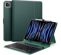 MoKo Custodia Tablet Universale con Tastiera per 9"-11" Tablet,Verde Scuro