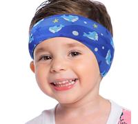 MoKo Cute Shark - Fascia da nuoto impermeabile per il bagno e il nuoto dei bambini, taglia M, colore: blu scuro