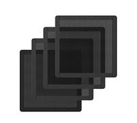 MoKo Filtro Antipolvere PC, 4 Filtri Computer in Rete PVC Dissipazione Calore Protezione Polvere Telaio Magnetico Dim 12 x 12 x 0.15 cm, Accessori Computer Filtro Antipolvere per Computer - Nero