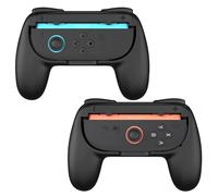 MoKo Grip per Nintendo Switch 2 Joy-Con, Confezione da 2 Impugnature Ergonomiche per Joy-Con Switch 2, kit di Impugnature Antiscivolo, Nero