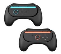 MoKo Grip per Nintendo Switch 2 Joy-Con, Impugnatura Ergonomica per Controller Joy Cons di Switch 2, Antiscivolo, 2 Pezzi (Nero)