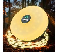 MoKo Luci di Stringa da Campeggio, Luci a Corda da Esterno Ricaricabili Portatili 2 in 1 con 8 modalità di Illuminazione, Luce Impermeabile e Durevole per Campeggio e Decorazione Natalizia