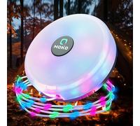 MoKo Luci di Stringa da Campeggio, Luci a Corda da Esterno Ricaricabili Portatili 2 in 1 con 8 Modalità di Illuminazione, Luce Impermeabile e Durevole per Tenda, Campeggio Decorazione, Colorato