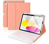 MoKo Multi-touch Tastiera Custodia per iPad (A16) 11ª/10ªgen,Aran. Alb.