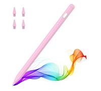 MoKo Penna per iPad (A16) 11a 10a 9a Gen, Penna Stilo per 2018-2025 Apple iPad 11-6, Mini 7-5, Air M3/M2 11"/13"/5/4/3, Pro M4 13"/12.9"/11" Sensibilità di inclinazione,Ricarica Rapida USB-C, Rosa