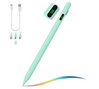 MoKo Penna Stilo per Touch Screens Universali, Attiva Penna Stilo Universale Compatibile con iPad/iPhone/Samsung/Altri Smartphone/Tablet iOS/Android Penna con Power Display, Verde