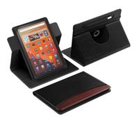 MoKo per Custodia Tablet Android 10,1",Nero/Marr. | Compatibile con tutti i tablet da 9,6-11", custodia girevole 360° sottile, supporto multiangolo, tasca frontale