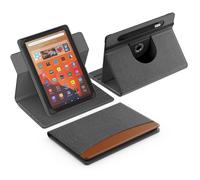 MoKo per Custodia Tablet Android 10,1",Plata Brillante | Compatibile con tutti i tablet da 9,6-11", custodia girevole 360° sottile, supporto multiangolo, tasca frontale
