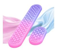 MoKo Poggiapolsi Ergonomico per Tastiera/Mouse con Schiuma di Memoria, Supporto per Polso della Tastiera per Alleviare Dolore della Battitura, per Lavoro/Ufficio/Gioco/Laptop, Gradiente Rosa Viola