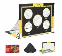 MoKo Porta da Calcio da Giardino per Bambini, Reti da Calcio Portatili Pop Up, 2 in 1 Set di Reti per Esterni e Interni, Portatili Rete da Calcioper l'allenamento