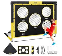 MoKo Porta da Calcio per Giardino 5 × 4 ft con Rete Bersaglio