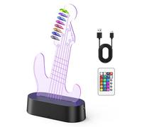 MoKo Porta Plettri Luminoso per Chitarra, Supporto per Plettro a LED con 7 Colori, Alimentazione USB, Contiene 8 Plettri, Regalo per Chitarra per Uomo, Musicista e Chitarrista