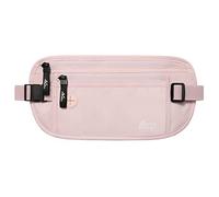 MoKo Portadocumenti, Marsupio Porta Documenti RFID in con 5 Tasche Chiusura a Cerniera Cintura Regolabile, Protezione Documenti Antifurto, Porta Documenti per Passaporto, Cellulare, Banconote, Rosa