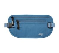 MoKo Portadocumenti, Marsupio Porta Documenti RFID in con 5 Tasche Chiusura a Cerniera Cintura Regolabile, Protezione Documenti Antifurto, Porta Documenti per Passaporto, Cellulare, Banconote - Blu