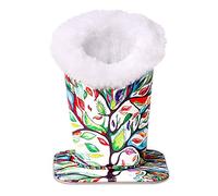 MoKo Portaocchiali moderno in velluto foderato in pelle PU magnetica per la casa [antigraffio] [antipolvere ] custodia porta occhiali e occhiali da sole, Albero fortunato., Taille unique, Moderno