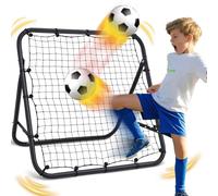 MoKo Rete di Rimbalzo da Calcio, Rete da Calcio Rebounder con Angolo Regolabile Rapido, Rete per Rimbalzo Portatile Regali per Allenamento di Calcio, Ausili per Cortile, Prato, Adolescenti e Adulti