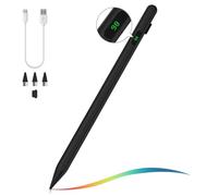 MoKo Stilo Capacitivo Universale per Schermi Touch,Penna Ricaricabile Veloce con Indicatore della Batteria Compatibile con iPad,iPhone,Samsung,Lenovo,Xiaomi,Dispositivi iOS,Android,Tablet e S, Nero