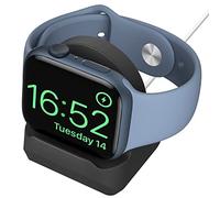 MoKo Supporto per Caricatore Compatibile con Apple Watch Ultra 2/Ultra/SE/Series 10/9/8/7/6/5/4/3/2/1, Supporto di Ricarica in Silicone per iWatch Series 49mm/46mm/45mm/44mm/42mm/41mm/40mm/38mm,Nero