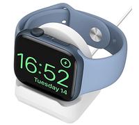 MoKo Supporto per Caricatore Compatibile con Apple Watch Ultra 2/Ultra/SE/Series 10/9/8/7/6/5/4/3/2/1, Supporto di Ricarica in Silicone per iWatch Series 49mm/46mm/45mm/44mm/42mm/41mm/40mm/38mm,Bianco