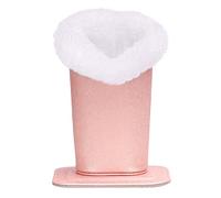 MoKo Supporto per Occhiali, Holder Moderna, Custodia in Similpelle Esterna e Peluche Interna, AntiGraffio & A Prova di Polvere Stand Case per Occhiali, Occhiali da Sole, Oro Rosa