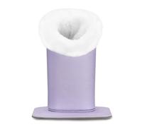 MoKo Supporto per Occhiali, Holder Moderna, Custodia in Similpelle Esterna e Peluche Interna, AntiGraffio & A Prova di Polvere Stand Case per Occhiali, Occhiali da Sole, Viola Chiaro