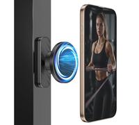 MoKo Supporto per Telefono Magnetico Palestra, Porta Telefono Girevole 360°, Supporto Magnetico per MagSafe, Compatibile con iPhone 17 16 15 14 13 12 Serie, Accessori Fitness Donne Uomini, Nero